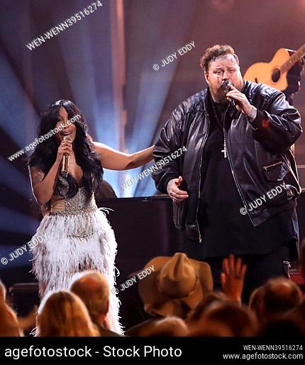 The 2023 CMA Awards at Bridgestone Arena in Nashville Tennessee, Show Coverage. Featuring: K. Michelle, Jelly Roll Where: Nashville, Tennessee