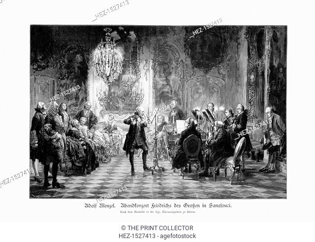 'Fredrick Great Concert At Sanssouci', (1852), 1900