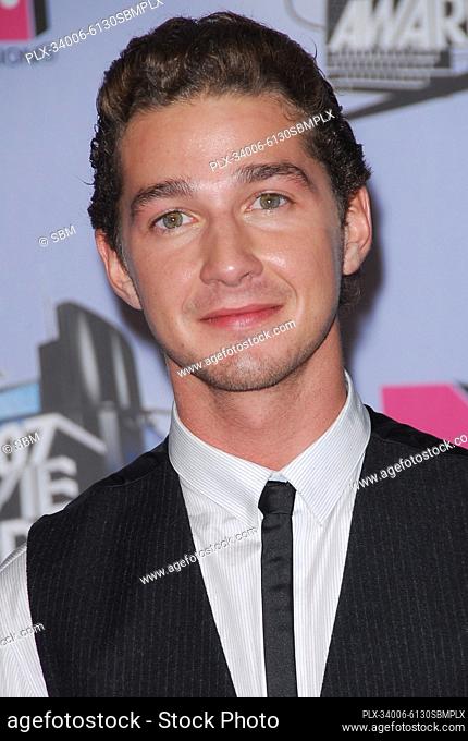 Shia Labeouf at the 2007 MTV Movie Awards - Press Room held at the Gibson Amphitheater, Universal Studios Hollywood in Universal City, CA