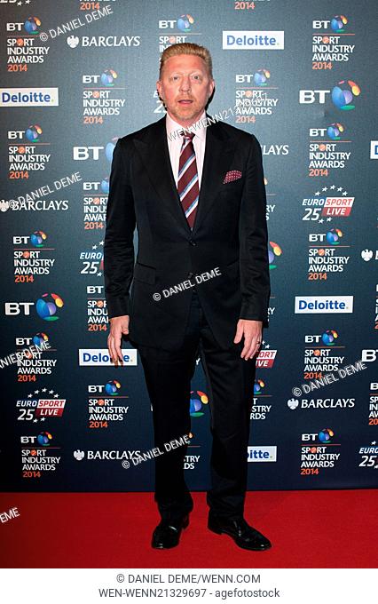 BT Sport Industry Awards held at Battersea Evolution - Arrivals. Featuring: Boris Becker Where: London, United Kingdom When: 08 May 2014 Credit: Daniel...