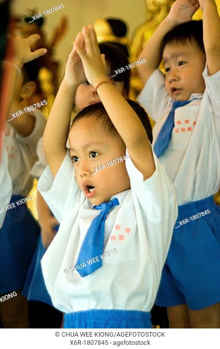 Children perform on Karaoke Competition