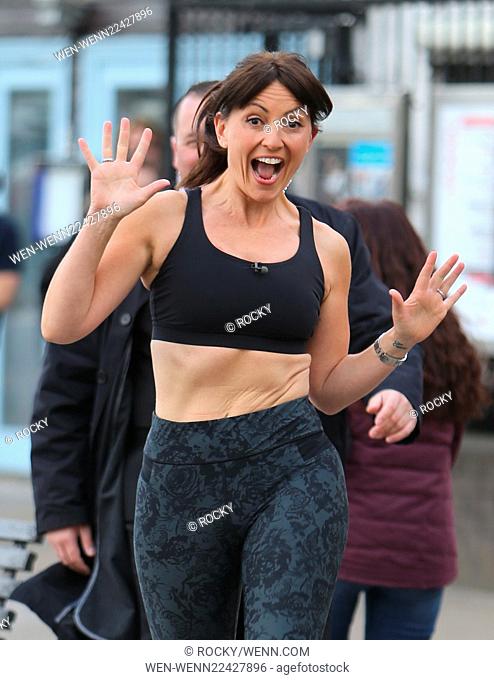 Davina McCall on the Southbank filming 'This Morning' outside ITV studios Featuring: Davina McCall Where: London, United Kingdom When: 27 Apr 2015 Credit:...