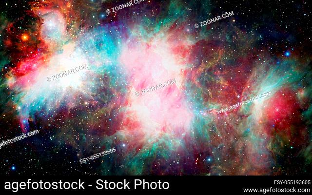 Endless universe, science fiction image, deep space with hot stars, starfields. Incredibly beautiful cosmic landscape. Elements of this image furnished by NASA