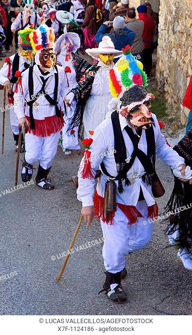 Botargas and Mascaritas  Carnival, Almiruete  Tamajon, Guadalajara province, Castilla-La Mancha, Spain
