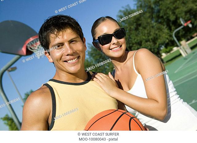 Couple at Basketball Court