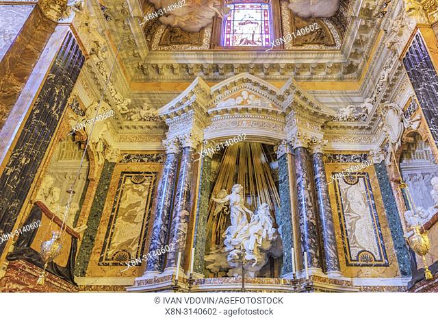 Church of Saint Mary of Victory, Santa Maria della Vittoria, Rome, Lazio, Italy