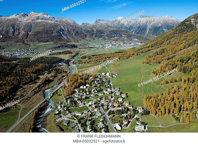 The Engadine, Muottas Muragl, Pontresina, Samaden, Samedan, Switzerland
