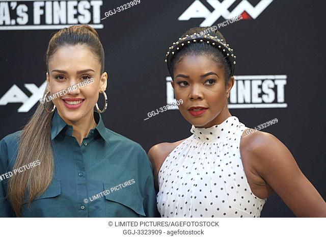 Jessica Alba, Gabrielle Union attends ‘L.A.’s Finest’ AXN TV Series photocall at Villamagna Hotel on June 10, 2019 in Madrid, Spain