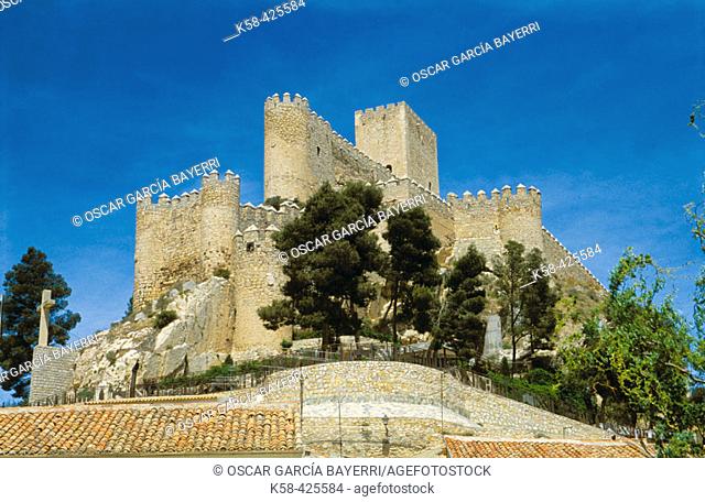 Medieval castle. Almansa. Castilla la Mancha. Albacete. Spain