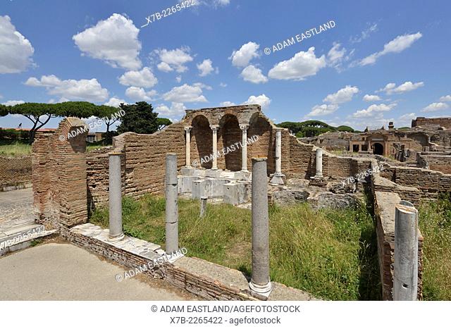 Rome. Italy. Ostia Antica. House of Cupid & Psyche, nymphaeum