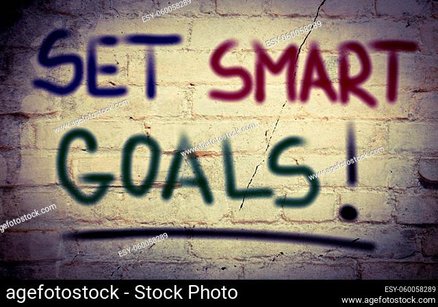 Set Smart Goals Concept