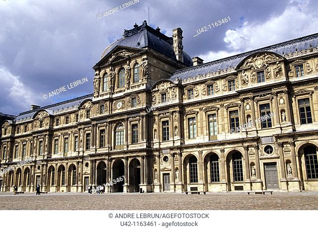 The Palais du Louvre contains a most comprehensive collection of art, Paris, France