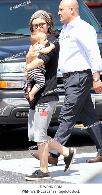 Sara Gilbert takes her son shopping in Beverly Hills Featuring: Sara Gilbert, Rhodes Emilio Gilbert Perry Where: Hollywood, California