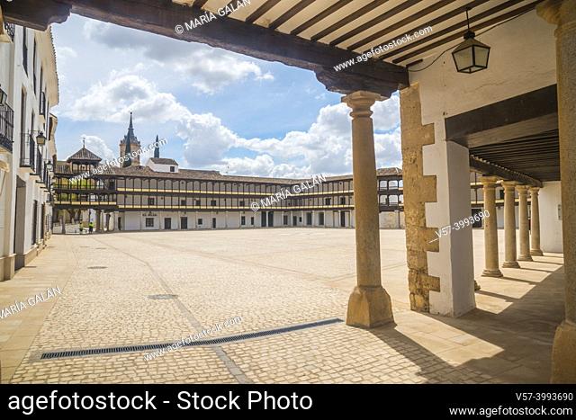 Plaza Mayor. Tembleque, Toledo province, Castilla La Mancha, Spain