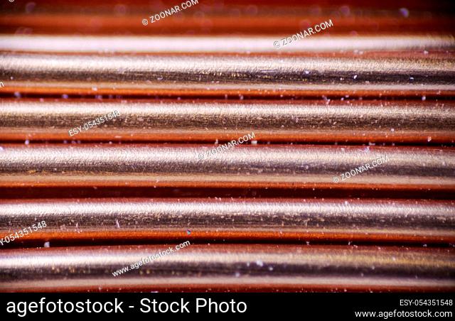 Macro photo inductor coils are consisting of copper wires