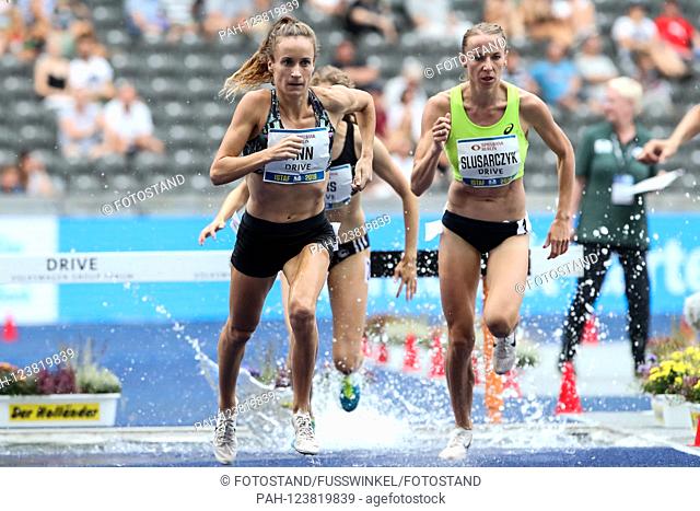 Berlin, Germany 01. September 2019: ISTAF - Athletics - 2019 v.li. Michele Finn (IRL), Mariola Slusarczyk (POL) | usage worldwide