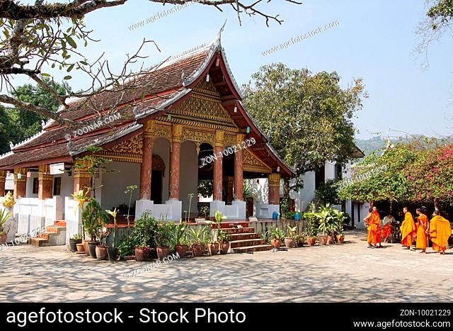 LUANG PRABANG, LAOS - FEBRUARY 10, 2016: Wat Sop Sickharam, one of the temples in Luang Prabang on February 10, 2016 in Laos, Asia