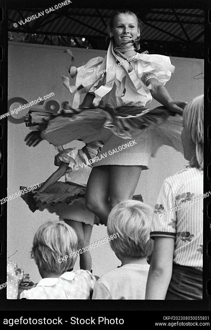 ***SEPTEMBER 29, 1981 FILE PHOTO***Dancer of Slovak National Uprising Folklore Ensemble of ZK ROH Sigma Olomouc, Czechoslovakia, September 29, 1981
