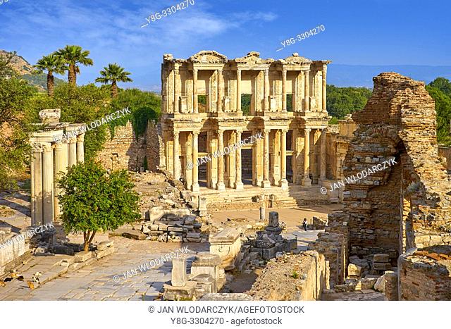 Library of Celsus in Ephesus Ancient City, Izmir, Turkey