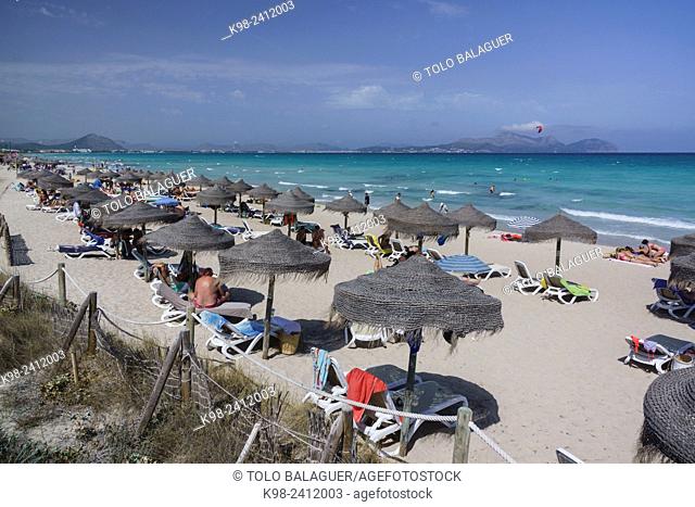 Can Picafort, playa de Muro, municipio de Santa Margarita, Bahia de Alcudia, islas baleares, Spain
