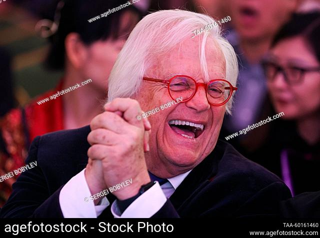RUSSIA, MOSCOW - JUNE 30, 2023: German pianist and conductor Justus Frantz attends a ceremony to award the laureates of the 17th International Tchaikovsky...