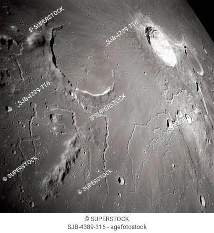 Apollo 15 - Moon Craters and Rilles