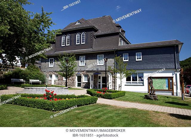 Haus des Gastes, Tourist Information, Zueschen, Winterberg, Sauerland, North Rhine-Westphalia, Germany, Europe