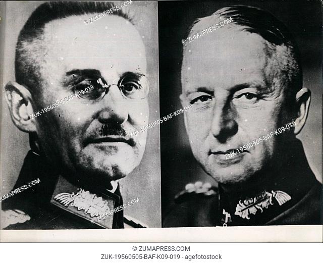 May 05, 1956 - Nazi-generals as consultants: For the question volunteers-army, profession-army or obligate service in the army of the German federal republic