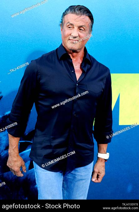 Sylvester Stallone at the Los Angeles premiere of 'The Meg' held at the TCL Chinese Theatre IMAX in Hollywood, USA on August 6, 2018