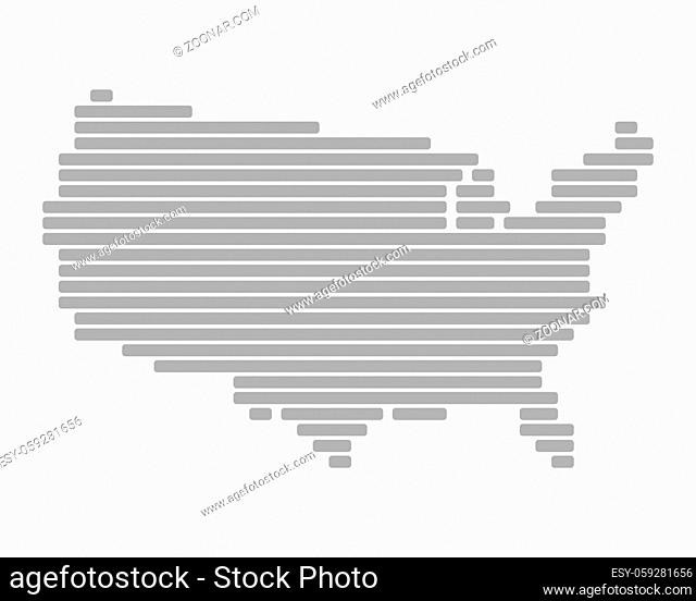 Karte derUSA - Map of USA