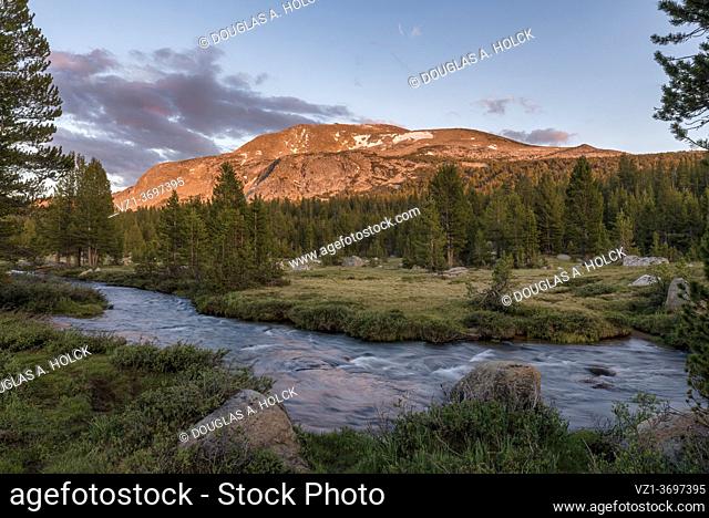 Dana Fork of the Tuolomne River in Yosemite National Park CA USA World Loction