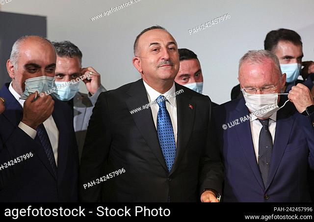 SOHO, New York, USA, May 20, 2021 - Mevlut Cavusoglu, Minister for Foreign Affairs of the Republic of Turkey During the exhibition being held to commemorate the...