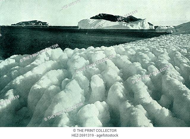 'Spray Ridges of Ice After A Blizzard', c1910?1913, (1913). Artist: Herbert Ponting