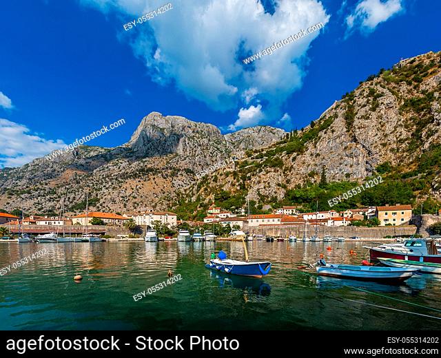 Kotor Bay and Old Town - Montenegro - nature and architecture background