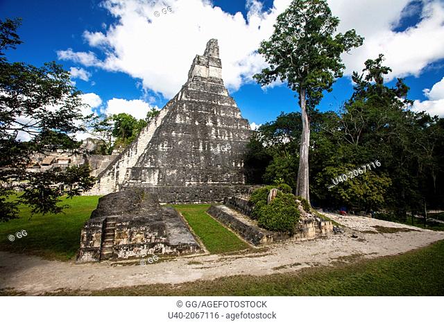 Guatemala, Tikal, ball court