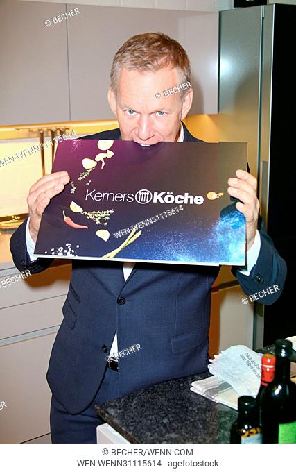 Johannes B. Kerner presents his four Cooks for his new ZDF - TV-Show 'Kerners Koeche' at Kochstudio Featuring: Johannes B