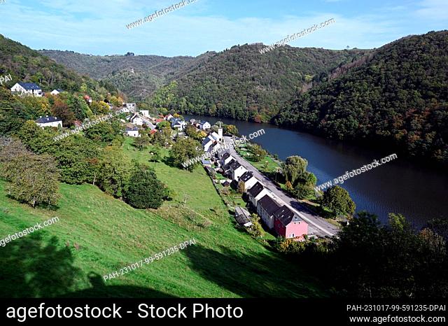 13 October 2023, Luxembourg, Bivels: View of Bivels (Luxembourgish: Biwels) is a locality in the municipality of Pütscheid, canton of Vianden