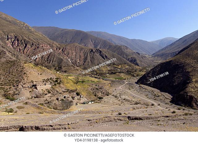 Landscapes on the provincial route 52 that joins pumamarca with large salinas passing through the Cuesta del Lipan, Jujuy, Argentina