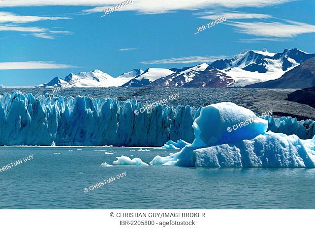 Upsala Glacier, Lago Argentino, Los Glaciares National Park, UNESCO World Heritage Site, Cordillera, Santa Cruz province, Patagonia, Argentina, South America