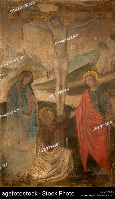 The Crucifixion with Virgin, St John and Magdalen, 1470-1523. Creator: Ambrogio Bergognone