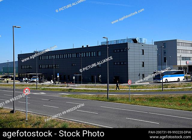 31 July 2020, Brandenburg, Schönefeld: The new Federal Police building at Berlin Brandenburg Airport (BER). According to the Federal Police Headquarters Berlin...