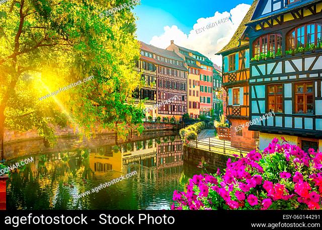 Traditional architecture of Strasbourg in France