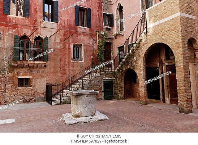 Italy, Venetia, Venice, listed as World Heritage by UNESCO, Cannaregio district, Marco Polo birthplace