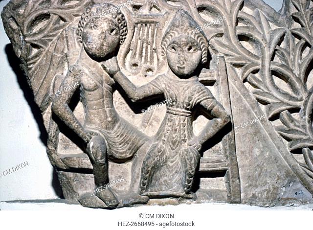 Orpheus and Euridyce, Beni-Souef, Egypt, 3rd century. Artist: Unknown