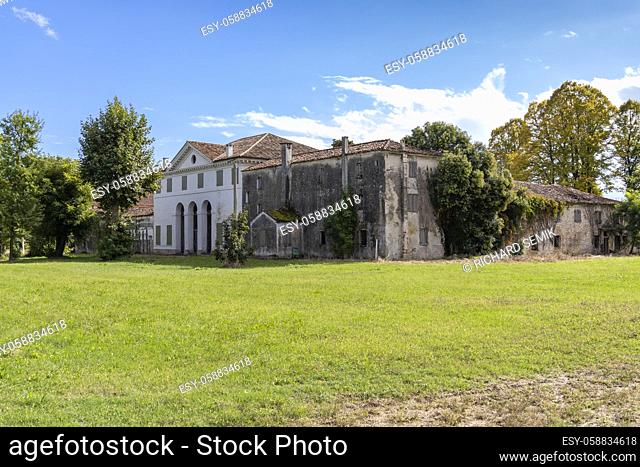 Villa Zeno near Cessalto, UNESCO site, Veneto region, Northern Italy. The most easterly villa designed by Italian Renaissance architect Andrea Palladio