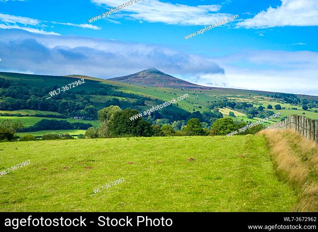 The Sugar Loaf forming part of the Black Mountains within the Brecon Beacons National Park, Monmouthshire UK. September 2020