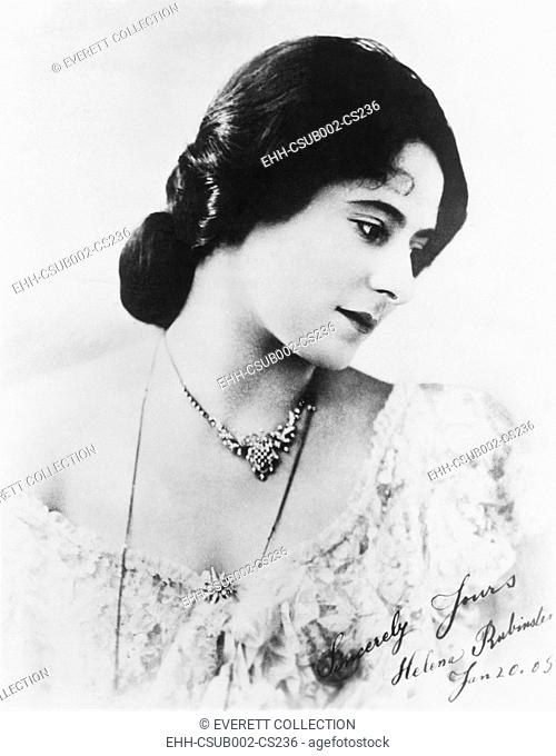 Madame Helena Rubenstein, autographed photograph. Dated January 20, 1905, when she was at the height of her early career in Australia