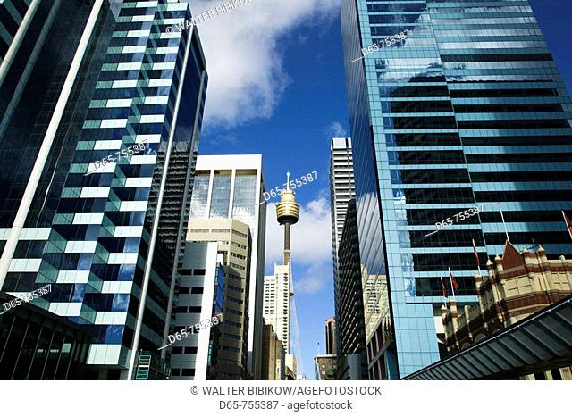 Australia - New South Wales (NSW) - Sydney: Central Business District Buildings and Sydney Tower