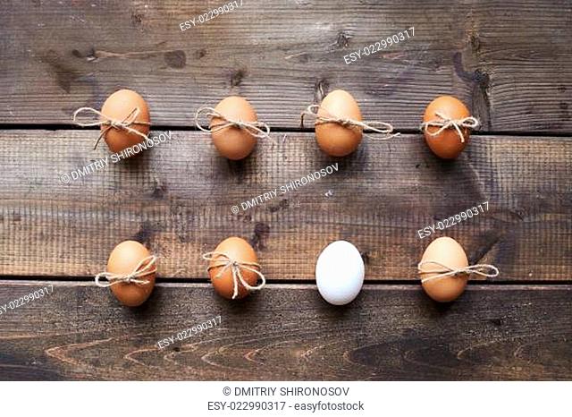 Two rows of eggs