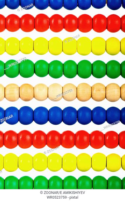 Education concept - Abacus with many colorful beads